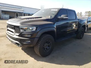2021 Ram 1500 TRX with VIN 1C6SRFU90MN901475, listed as a Copart auction lot 47427705 with 17,076 mi miles and Salvage Title. Bid and sale history available at carsss.com. Image 1.