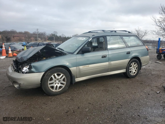 2001 Subaru Legacy Wagon Outback w/RB Equip with VIN 4S3BH665017645702, listed as a Copart auction lot 85477524 with 123,763 mi miles and Salvage Title. Bid and sale history available at carsss.com. Image 1.