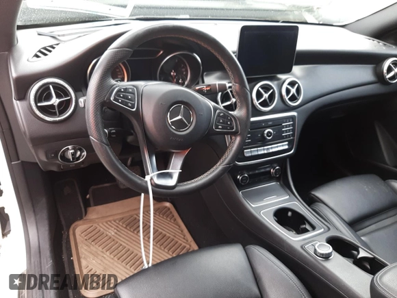 2018 Mercedes-Benz CLA with VIN WDDSJ4EB1JN517390, listed as a Copart auction lot 35903493 with 0 mi miles. Bid and sale history available at carsss.com. Image 8.