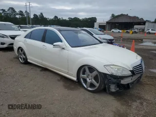 2010 Mercedes-Benz S 550 with VIN WDDNG7BB6AA332065, listed as a Copart auction lot 55071685 with 209,325 mi miles and Salvage Title. Bid and sale history available at DreamBid. Image 4.
