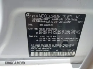 2000 Mercedes-Benz M 320/430/500 z VIN 4JGAB54E5YA157431, wystawiony jako IAAI lot #42472892 z przebiegiem 125 973 mil mil oraz . Historia ofert i sprzedaży dostępna na DreamBid. Obrazek 9.