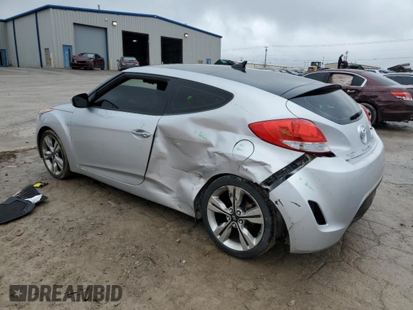 2017 Hyundai Veloster Value Edition with VIN KMHTC6AD6HU317967, listed as a Copart auction lot 43073755 with 47,681 mi miles and Salvage Title. Bid and sale history available at carsss.com. Image 2.