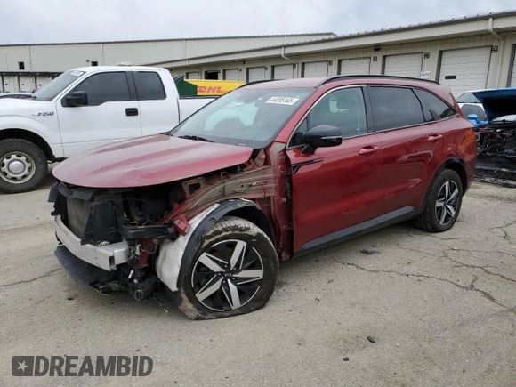 2021 Kia Sorento S with VIN 5XYRL4LC0MG009759, listed as a Copart auction lot 44805165 with 62,590 mi miles and Non Repairable. Bid and sale history available at carsss.com. Image 1.