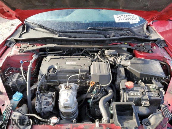 2016 Honda Accord Sport with VIN 1HGCR2F54GA245987, listed as a Copart auction lot 51755335 with 175,231 mi miles and Salvage Title. Bid and sale history available at DreamBid. Image 11.