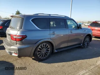 2023 Nissan Armada Platinum with VIN JN8AY2DBXP9834663, listed as a Copart auction lot 76820774 with 17,789 mi miles and Salvage Title. Bid and sale history available at carsss.com. Image 3.