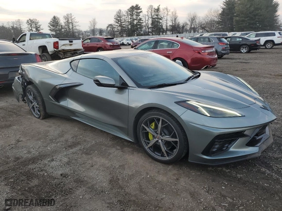 2023 Chevrolet Corvette 1LT with VIN 1G1YA2D40P5123103, listed as a Copart auction lot 85243864 with 12,302 mi miles and Salvage Title. Bid and sale history available at carsss.com. Image 4.