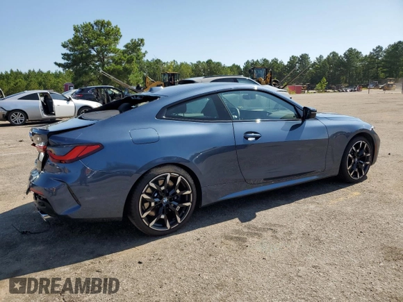 2025 BMW 4 Series 430i with VIN WBA43DA02SCT09580, listed as a Copart auction lot 61768505 with 3,051 mi miles and Salvage title. Bid and sale history available at DreamBid. Image 3.