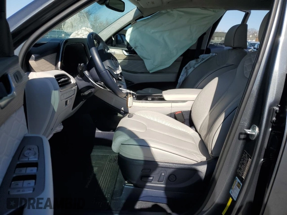 2022 Hyundai Palisade Calligraphy z VIN KM8R7DHE6NU392875, wystawiony jako Copart lot #48291705 z przebiegiem 21 152 mil mil oraz Szkoda całkowita • Salvage title. Historia ofert i sprzedaży dostępna na DreamBid. Obrazek 7.