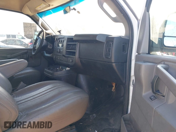 2017 Chevrolet Express Cargo Van with VIN 1GCWGBFF0H1109366, listed as a IAAI auction lot 41494549 with 181,398 mi miles. Bid and sale history available at carsss.com. Image 5.