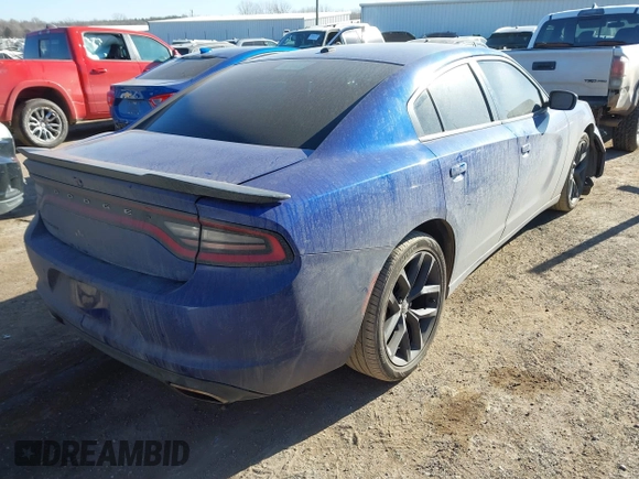 2019 Dodge Charger SXT with VIN 2C3CDXBG0KH588294, listed as a IAAI auction lot 41666566 with 113,874 mi miles. Bid and sale history available at carsss.com. Image 4.