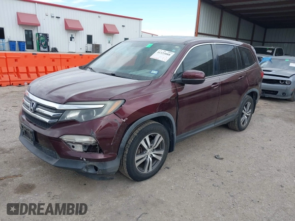 2016 Honda Pilot EX-L with VIN 5FNYF5H58GB026209, listed as a IAAI auction lot 41333088 with 129,484 mi miles and . Bid and sale history available at DreamBid. Image 2.