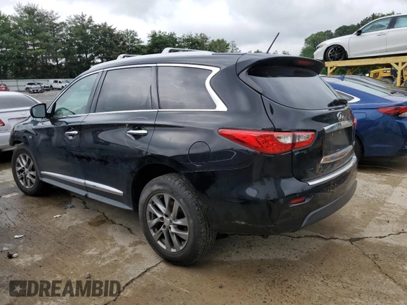 2015 Infiniti QX60 with VIN 5N1AL0MM4FC535070, listed as a Copart auction lot 62691185 with 110,824 mi miles and Salvage title. Bid and sale history available at DreamBid. Image 2.