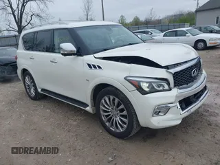 2017 Infiniti QX80 with VIN JN8AZ2NC2H9431850, listed as a IAAI auction lot 42022654 with 128,845 mi miles and . Bid and sale history available at DreamBid. Image 1.