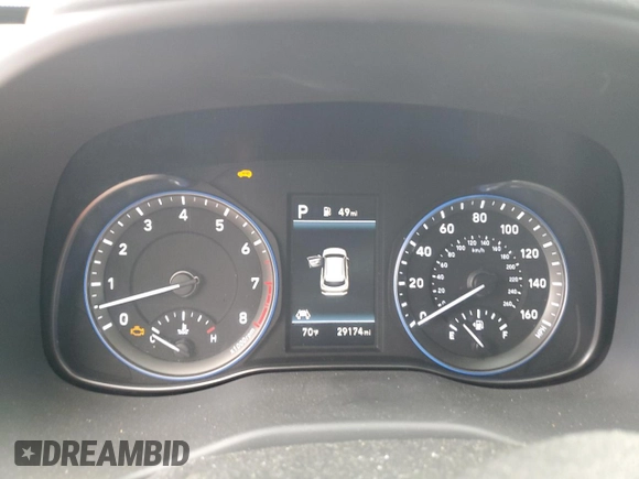 2020 Hyundai Kona Limited with VIN KM8K33A52LU408620, listed as a Copart auction lot 49206055 with 29,174 mi miles and Salvage Title. Bid and sale history available at carsss.com. Image 9.