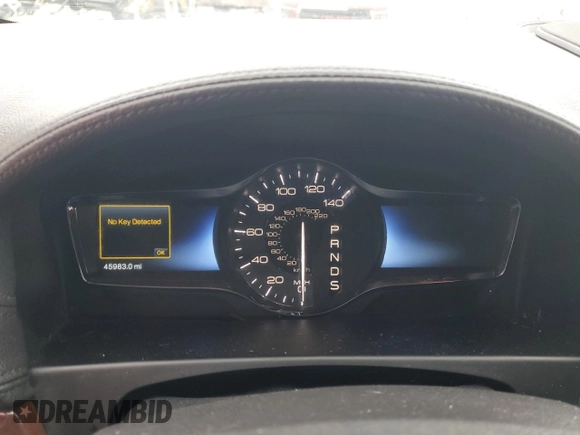 2013 Lincoln MKX with VIN 2LMDJ8JK1DBL43451, listed as a Copart auction lot 47883205 with 45,983 mi miles and Salvage Title. Bid and sale history available at carsss.com. Image 9.