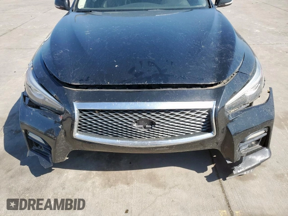 2015 Infiniti Q50 Sport with VIN JN1BV7AR2FM393634, listed as a Copart auction lot 52210065 with 147,423 mi miles and Clean title. Bid and sale history available at DreamBid. Image 11.