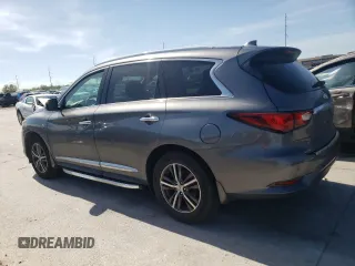 2017 Infiniti QX60 with VIN 5N1DL0MN8HC523125, listed as a Copart auction lot 50613095 with 101,111 mi miles and Salvage Title. Bid and sale history available at DreamBid. Image 2.