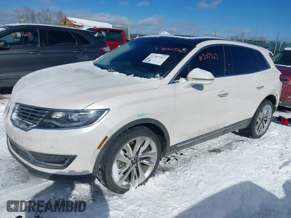 2017 Lincoln MKX Reserve with VIN 2LMPJ8LP8HBL40591, listed as a IAAI auction lot 41307767 with 99,601 mi miles and . Bid and sale history available at DreamBid. Image 2.