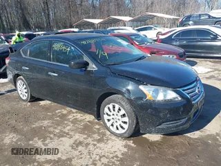 2014 Nissan Sentra SV with VIN 3N1AB7AP1EL658555, listed as a IAAI auction lot 41288954 with 195,203 mi miles and . Bid and sale history available at DreamBid. Image 1.