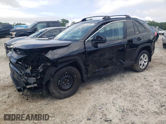 2021 Toyota RAV4 LE z VIN 2T3F1RFV4MC169584, wystawiony jako Copart lot #59655885 z przebiegiem 53 111 mil mil oraz Szkoda całkowita • Salvage title. Historia ofert i sprzedaży dostępna na DreamBid. Obrazek 1.