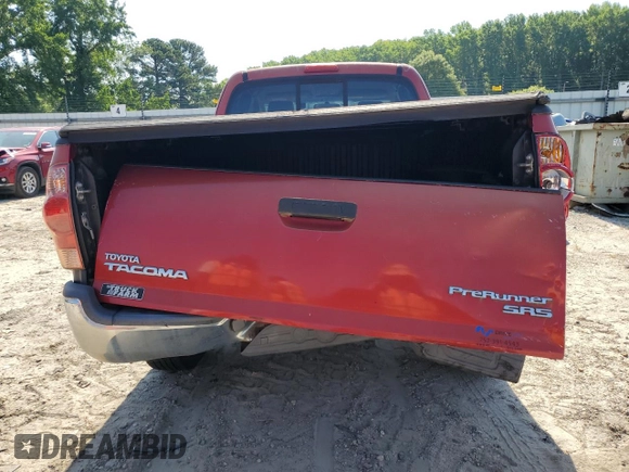 2006 Toyota Tacoma PreRunner with VIN 5TETX62N46Z221324, listed as a Copart auction lot 62179035 with 189,971 mi miles and Salvage title. Bid and sale history available at DreamBid. Image 6.