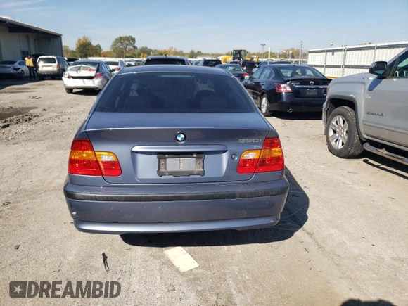 2003 BMW 3 Series 330i with VIN WBAEV53443KM31143, listed as a Copart auction lot 76634794 with 0 mi miles and Non Repairable. Bid and sale history available at carsss.com. Image 6.