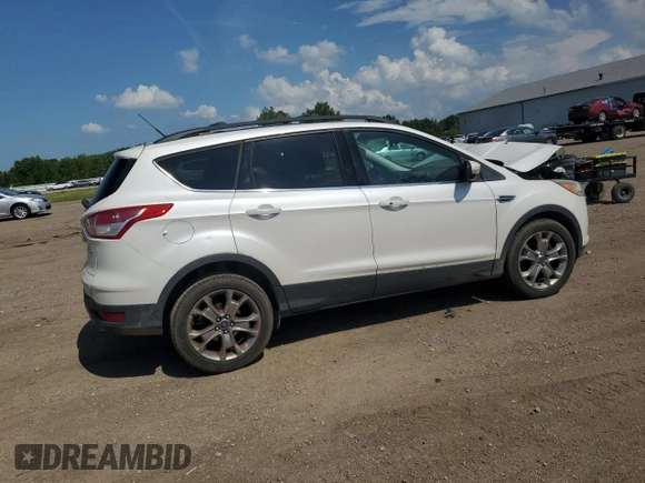 2013 Ford Escape SEL with VIN 1FMCU0HX4DUA84806, listed as a Copart auction lot 62593805 with 107,147 mi miles and Salvage title. Bid and sale history available at DreamBid. Image 3.