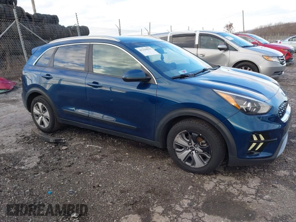 2020 Kia Niro LX with VIN KNDCB3LC9L5360907, listed as a IAAI auction lot 41229033 with 153,833 mi miles. Bid and sale history available at carsss.com. Image 1.