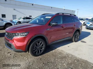 2023 Kia Sorento X-Line EX with VIN 5XYRHDLF9PG214934, listed as a Copart auction lot 83004844 with 16,151 mi miles and Salvage Title. Bid and sale history available at carsss.com. Image 1.