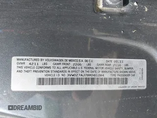 2011 Volkswagen Jetta SE с VIN 3VWDZ7AJ7BM381284, выставлен на аукционе IAAI как лот 42541349 с пробегом 139 299 миль миль и . История ставок и продаж доступна на DreamBid. Изображение 9.
