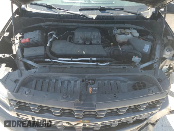 2021 Chevrolet Silverado 1500 Custom with VIN 1GCPYBEK6MZ231063, listed as a Copart auction lot 52195745 with 53,497 mi miles and Salvage Title. Bid and sale history available at DreamBid. Image 11.