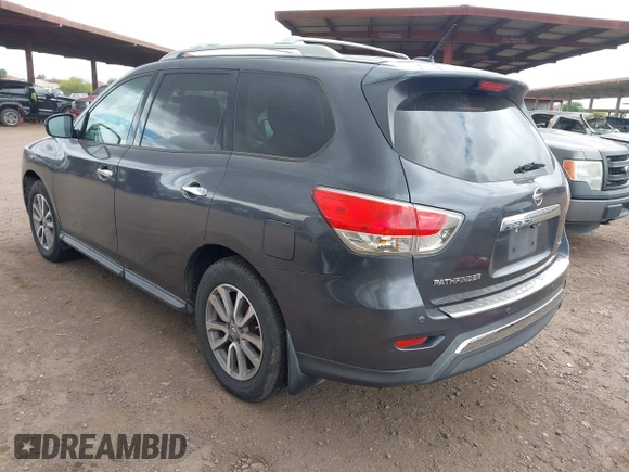 2014 Nissan Pathfinder SL with VIN 5N1AR2MNXEC635496, listed as a IAAI auction lot 42196222 with 177,254 mi miles and . Bid and sale history available at DreamBid. Image 3.