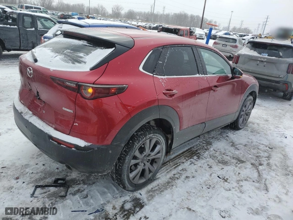 2020 Mazda CX-30 Select Package with VIN 3MVDMBCLXLM128771, listed as a Copart auction lot 46112985 with 61,532 mi miles and Salvage Title. Bid and sale history available at carsss.com. Image 3.