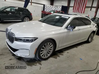 2020 BMW 7 Series 740i with VIN WBA7T2C09LCE11641, listed as a Copart auction lot 45896315 with 39,696 mi miles and Salvage Title. Bid and sale history available at carsss.com. Image 1.