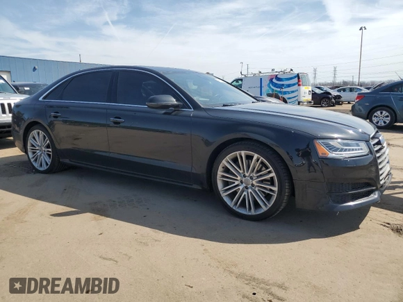2017 Audi A8 z VIN WAU44AFD6HN009450, wystawiony jako Copart lot #49825685 z przebiegiem 72 849 mil mil oraz Tytuł czysty. Historia ofert i sprzedaży dostępna na DreamBid. Obrazek 4.