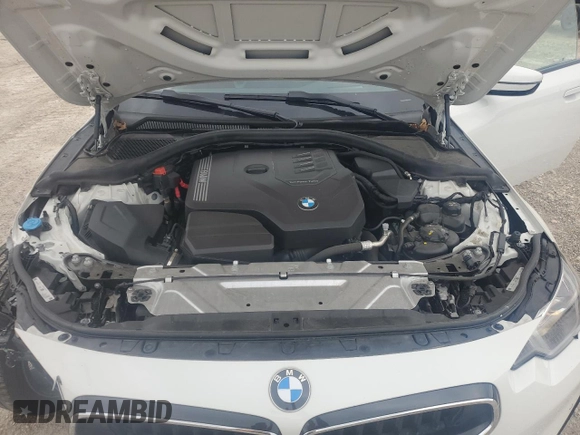 2023 BMW 2 Series 230i xDrive with VIN 3MW33CM02P8D75417, listed as a Copart auction lot 43935135 with 0 mi miles and Salvage Title. Bid and sale history available at carsss.com. Image 12.