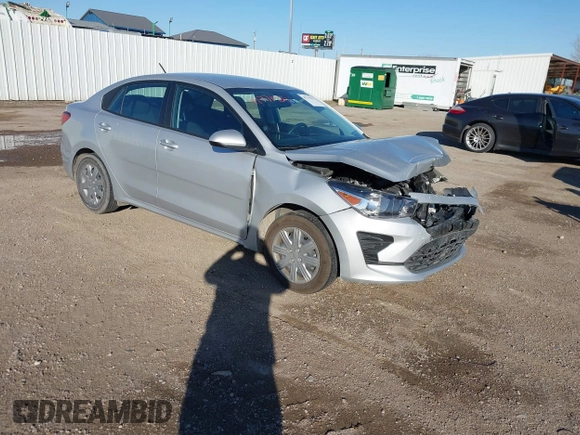 2023 Kia Rio LX with VIN 3KPA24AD9PE618894, listed as a IAAI auction lot 41771921 with 37,209 mi miles. Bid and sale history available at carsss.com. Image 1.