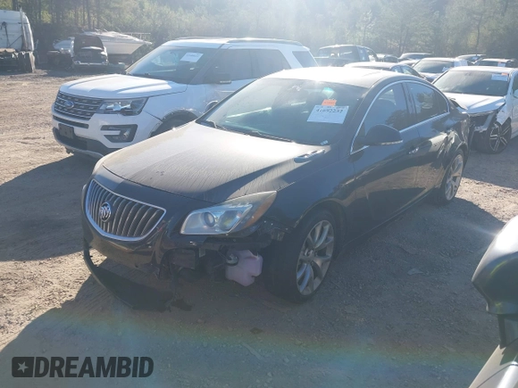 2013 Buick Regal GS with VIN 2G4GV5GV1D9155839, listed as a IAAI auction lot 41692232 with 134,111 mi miles. Bid and sale history available at carsss.com. Image 16.