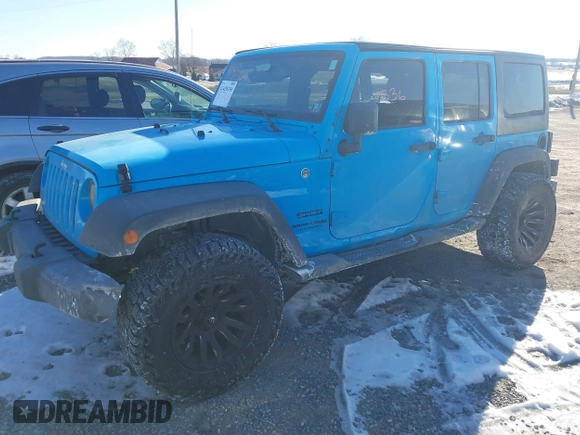 2018 Jeep Wrangler JK Unlimited Sport with VIN 1C4BJWDG6JL824178, listed as a IAAI auction lot 41420336 with 77,816 mi miles. Bid and sale history available at carsss.com. Image 17.