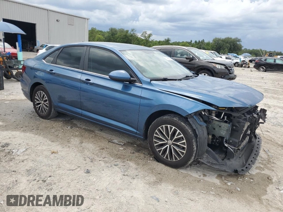 2021 Volkswagen Jetta S with VIN 3VWC57BU6MM025945, listed as a Copart auction lot 61498855 with 61,237 mi miles and Salvage title. Bid and sale history available at DreamBid. Image 4.