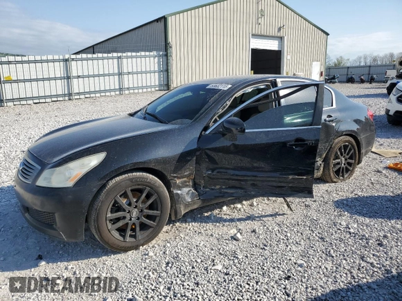 2007 Infiniti G35 with VIN JNKBV61F97M806145, listed as a Copart auction lot 53632115 with 216,347 mi miles and Salvage Title. Bid and sale history available at DreamBid. Image 1.