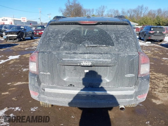 2017 Jeep Compass Latitude with VIN 1C4NJDEB5HD165566, listed as a IAAI auction lot 41290480 with 107,267 mi miles and . Bid and sale history available at DreamBid. Image 16.