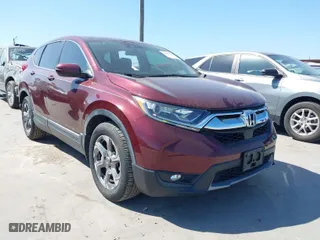 2018 Honda CR-V EX with VIN 7FARW1H59JE047451, listed as a IAAI auction lot 42031919 with 52,635 mi miles. Bid and sale history available at carsss.com. Image 1.