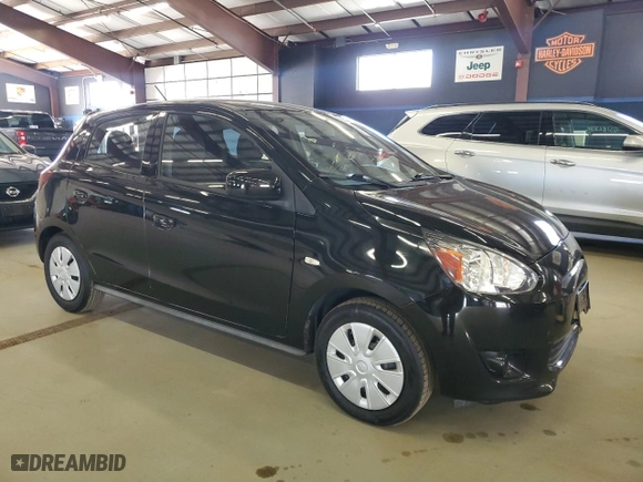 2015 Mitsubishi Mirage DE with VIN ML32A3HJ5FH002327, listed as a Copart auction lot 53505025 with 60,922 mi miles and Clean Title. Bid and sale history available at carsss.com. Image 4.