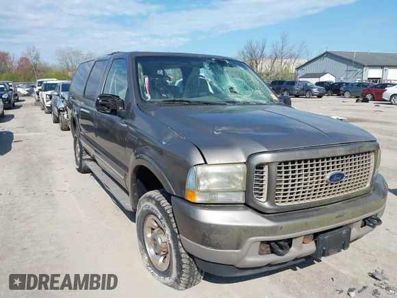 2004 Ford Excursion Limited with VIN 1FMNU43S44EA06760, listed as a IAAI auction lot 42096523 with 97,144 mi miles and . Bid and sale history available at DreamBid. Image 1.