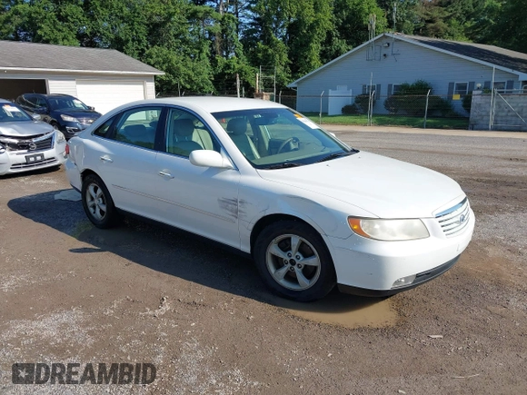 2007 Hyundai Azera GLS with VIN KMHFC46D67A189479, listed as a IAAI auction lot 42641536 with 127,281 mi miles and . Bid and sale history available at DreamBid. Image 1.