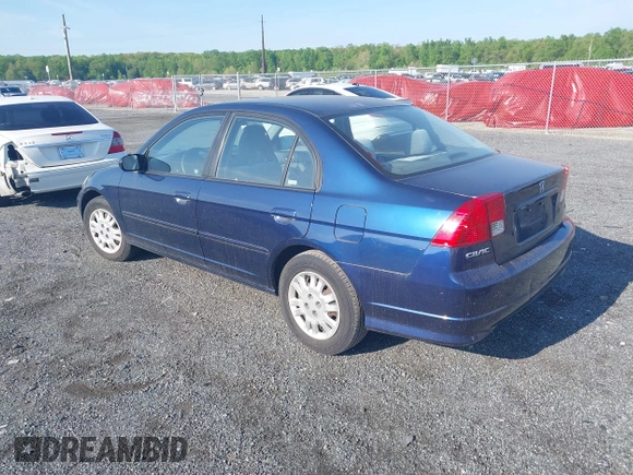 2004 Honda Civic LX with VIN 2HGES16534H643485, listed as a IAAI auction lot 42130844 with 143,007 mi miles. Bid and sale history available at carsss.com. Image 3.