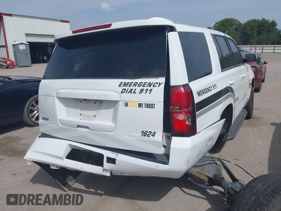2016 Chevrolet Tahoe Commercial z VIN 1GNLCDEC9GR299693, wystawiony jako IAAI lot #42630221 z przebiegiem 127 081 mil mil oraz . Historia ofert i sprzedaży dostępna na DreamBid. Obrazek 4.
