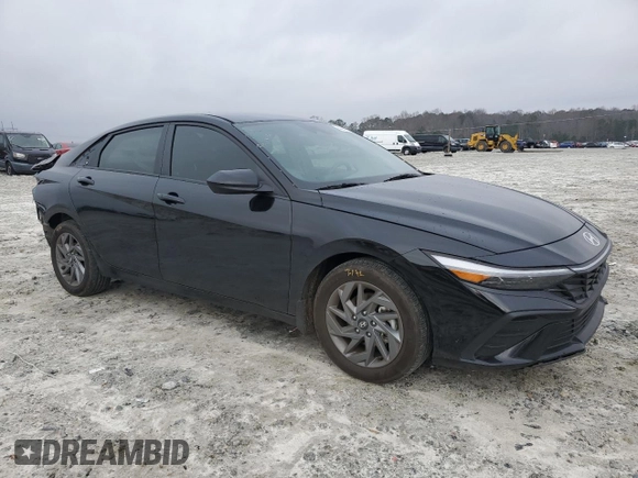 2024 Hyundai Elantra SEL with VIN KMHLM4DG9RU734301, listed as a Copart auction lot 44247975 with 30,899 mi miles and Salvage Title. Bid and sale history available at carsss.com. Image 4.