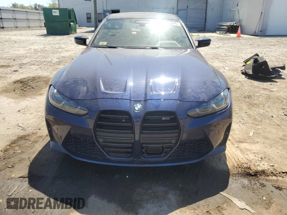 2022 BMW M3 Competition xDrive with VIN WBS43AY05NFL68593, listed as a Copart auction lot 53489645 with 44,039 mi miles and Salvage title. Bid and sale history available at DreamBid. Image 5.